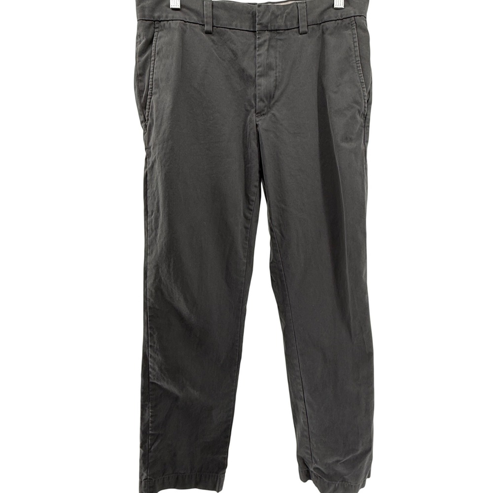 Banana Republic Aiden Chino Mens 31x30 Dark Gray Cotton Twill Slim Pants
